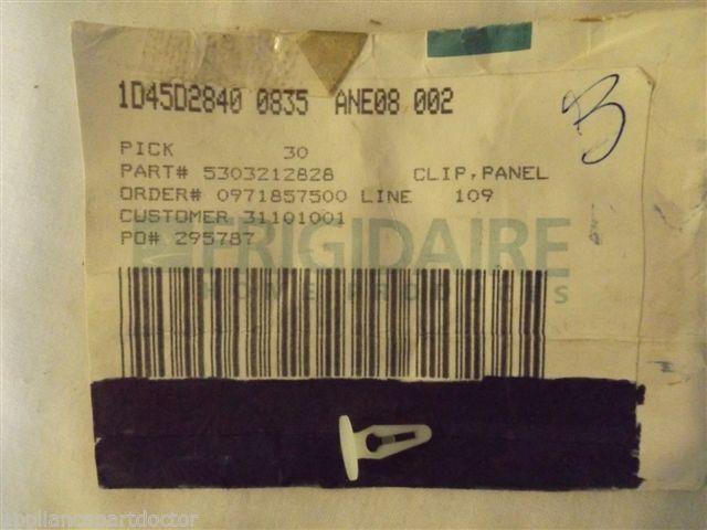 FRIGIDAIRE KENMORE REFRIGERATOR 5303212828 Clip,panel NEW IN BOX FRIGIDAIRE KENMORE REFRIGERATOR 5303212828 Clip,panel NEW IN BOX